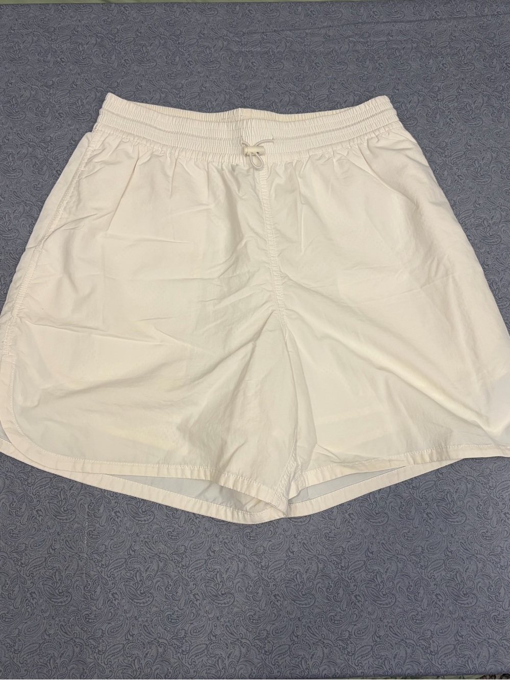 ASOS White Mesh Lined Drawstring Shorts size 4